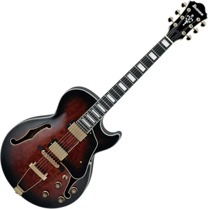 Ibanez AG95QA-DBS Dark Brown Sunburst Semiakustická kytara