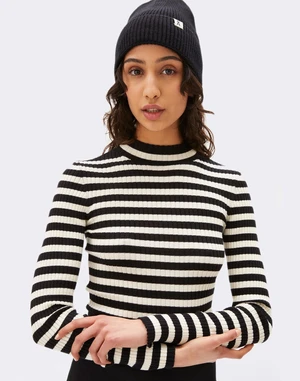 Armedangels Alaani Striped black-oatmilk M