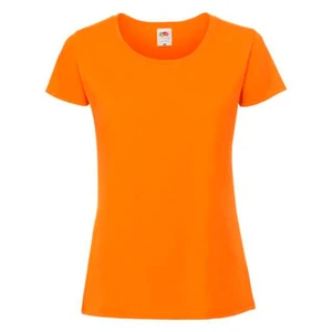 Iconic 195 Ringspun Premium Premium Fruit of the Loom Orange T-shirt