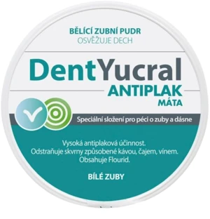 DENTYUCRAL Zubný púder Antiplak mäta 50 g