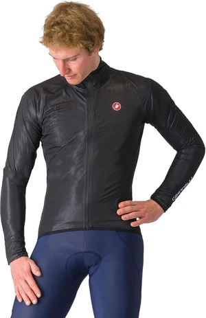 Castelli Squall Shell Bunda Light Black/Silver Gray XL