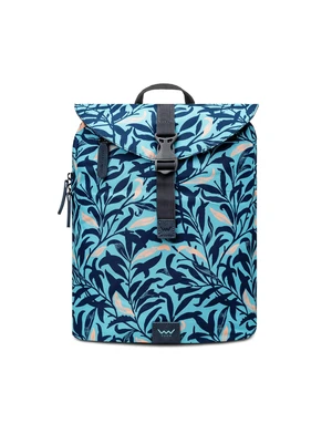 VUCH Corbin Leaves Turquoise Backpack