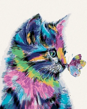 Zuty Peinture au diamant Kitty avec noeud papillon