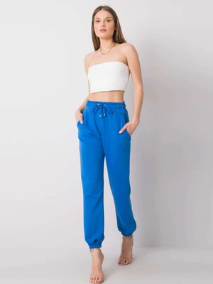 RUE PARIS Women's dark blue sweatpants