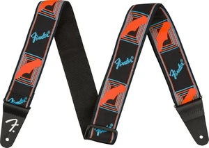 Fender Neon Monogram Strap Tekstylne gitarowe pasy Blue/Orange