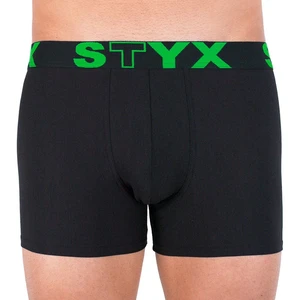 Men's boxers Styx long sports rubber black