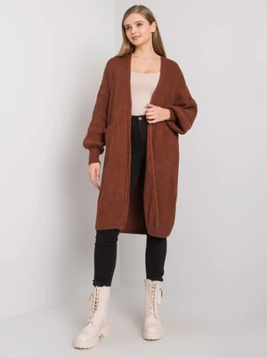 RUE PARIS Women's brown cape with wool