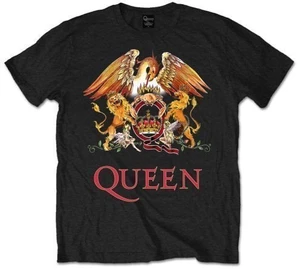 Queen Maglietta Classic Crest Unisex Black L