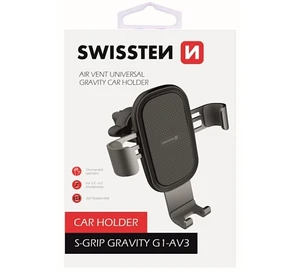 Univerzální držák do auta SWISSTEN S-GRIP GRAVITY G1-AV3, černá