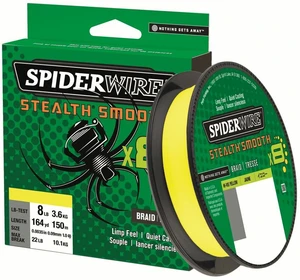 Spiderwire splétaná šňůra stealth smooth 8 žlutá 150 m - 0,07 mm 6 kg