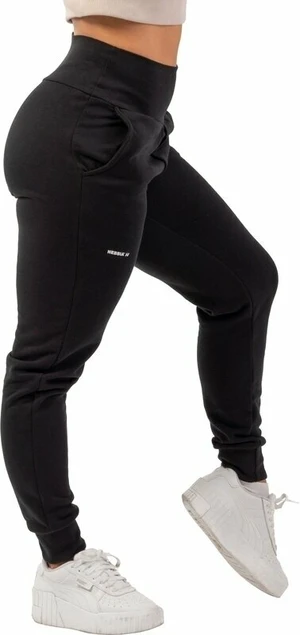 Nebbia High-Waist Loose Fit Sweatpants "Feeling Good" Black XS Pantalones deportivos