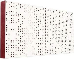 Mega Acoustic FiberPRO120 Binary Diffuser White/Dark Red Absorbent Holzplatte