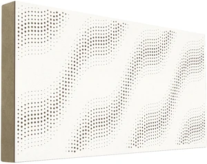 Mega Acoustic FiberPRO120 SineWave White/Beige Panneau de bois absorbant