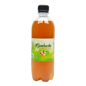 Kombucha zázvor s limetkovou príchuťou 500 ml BIO   STEVIKOM