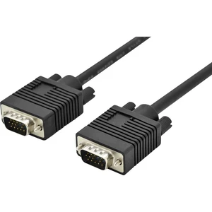 Digitus VGA prepojovací kábel #####VGA 15pol. Stecker, #####VGA 15pol. Stecker 3.00 m čierna AK-310103-030-S guľatý, dvo