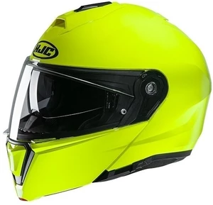 HJC i90 Solid Fluorescent Green M Casca