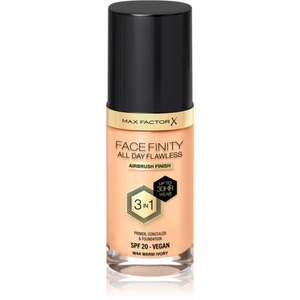 Max Factor Facefinity All Day Flawless dlhotrvajúci make-up SPF 20 odtieň 44 Warm Ivory 30 ml