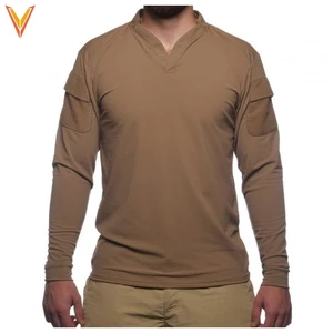 Funkční triko Long Boss Rugby Velocity Systems® – Coyote Brown (Barva: Coyote Brown, Velikost: M)