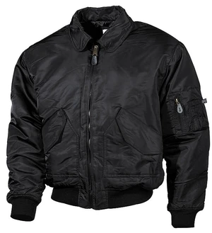 Bunda MFH® Flight Jacket CWU “Bomber“ – Černá (Barva: Černá, Velikost: M)