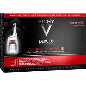 Vichy Dercos Aminexil Clinical 5 cielená starostlivosť proti vypadávaniu vlasov pre mužov 21 x 6 ml