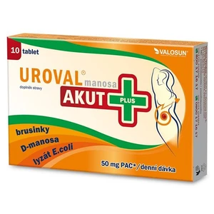 UROVAL manosa AKUT+ 10 tablet