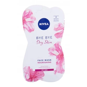 Nivea Bye Bye Dry Skin 15 ml pleťová maska pre ženy na zmiešanú pleť; výživa a regenerácia pleti; na dehydratovanu pleť