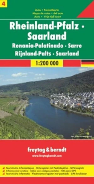 AK 0214 Porýní - Falz-Sársko 1:200 000 / automapa