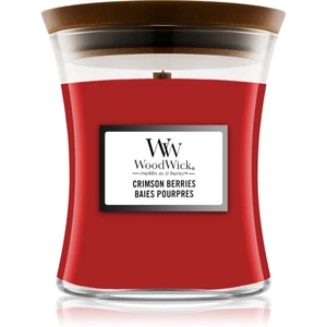 Woodwick Crimson Berries vonná svíčka s dřevěným knotem 275 g