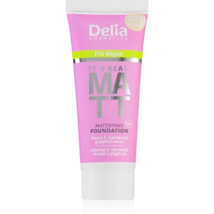 Delia Cosmetics It's Real Matt zmatňujúci make-up odtieň 101 porcelain 30 ml