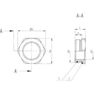 Redukce kabelové průchodky LAPP SKINDICHT MR-M 6KT. 25X1,5/20X1,5, 52101968, s kroužkem, M20, mosaz, přírodní, 50 ks