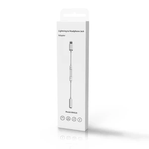 Redukció Lightning - 3.5 mm jack hangerőszabályozóval