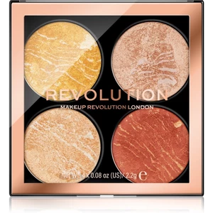 Makeup Revolution Cheek Kit paletka na tvář odstín Make It Count 4 x 2.2 g