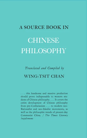 A Source Book in Chinese Philosophy