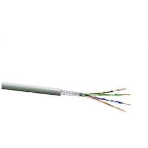 Ethernetový síťový kabel CAT 5e VOKA Kabelwerk 10307500-100, SF/UTP, 4 x 2 x 0.205 mm², šedá (RAL 7035), 100 m