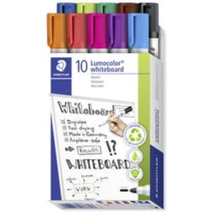 Staedtler 351 B10 Lumocolor® whiteboard marker 351 popisovač na bílé tabule červená, oranžová, fialová, modrá, zelená, hnědá, černá, světle zelená, sv