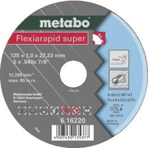 Metabo 616220000 Brusný kotouč FLEXIARAPID SUPER 125X1X22.23 mm INOX, TF 41 Ø 125 mm 25 ks