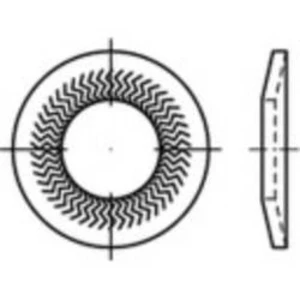 Pérové podložky 159390, vnitřní Ø: 5 mm, pružinová ocel, 250 ks