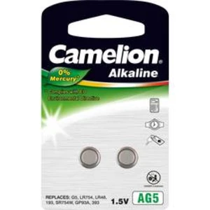 Knoflíkový článek LR 48 alkalicko-manganová Camelion AG5 66 mAh 1.5 V 2 ks