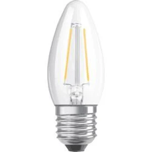 LED žárovka OSRAM 4058075114289 230 V, E27, 4 W = 40 W, teplá bílá, A++ (A++ - E), tvar svíčky, vlákno, 1 ks