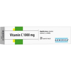 GENERICA Vitamin C 1000 mg 20 šumivých tablet