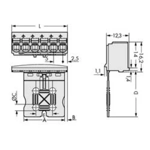 Konektor do DPS WAGO 2092-1104, 35.40 mm, pólů 4, rozteč 5 mm, 200 ks