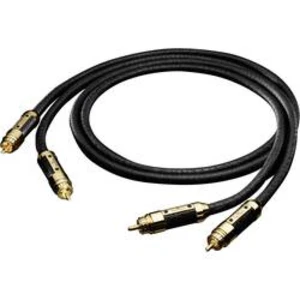 Cinch audio kabel Oehlbach XXL® Sub Xtreme 13830, 0.50 m, černá