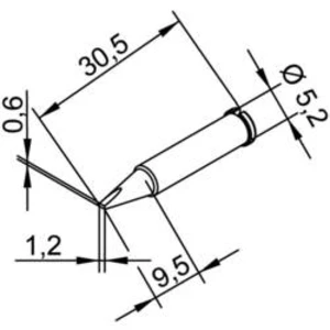 Pájecí hrot Ersa ERSADUR 102 CD LF, 1.2 mm