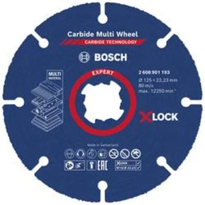 Řezný kotouč rovný Bosch Accessories 2608901193, EXPERT Carbide Multi Wheel X-LOCK Průměr 125 mm 1 ks