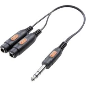 Jack audio Y adaptér SpeaKa Professional SP-7869836, černá