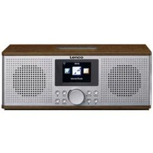 Internetové stolní rádio Lenco DIR-170, AUX, Bluetooth, USB, internetové rádio, vlašský ořech