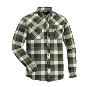 Košile dřevorubecká PINEWOOD Lumbo flannel kostkovaná - ZELENO / BÍLÁ Velikost: 3XL