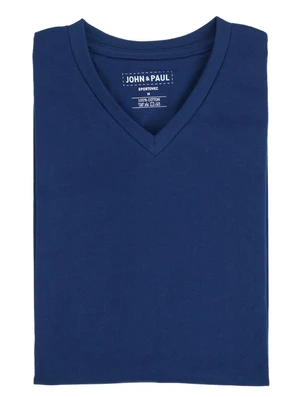 John & Paul Poriadne tričko John & Paul - navy (V-neck) - 01 - Superhubeňour (XS)