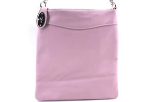 Dámská kožená kabelka crossbody Arteddy - růžová