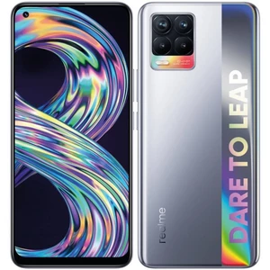 Mobilný telefón realme 8 4/64 GB - Cyber Silver (RMX3085SL4) smartfón • 6,4" uhlopriečka • Super AMOLED displej • 2400 × 1080 px • obnovovacia frekven